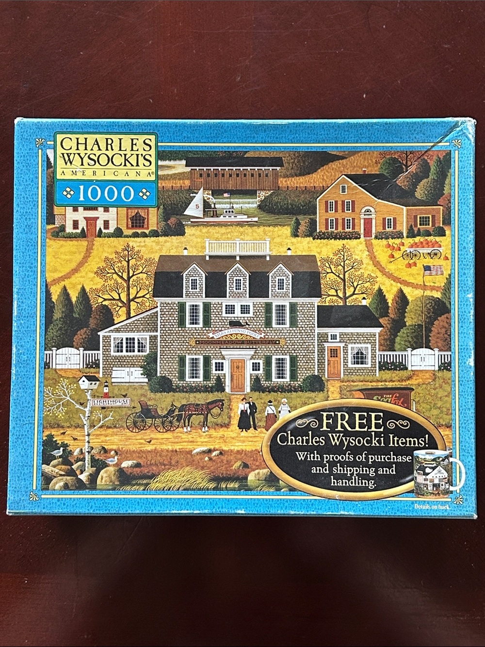 Charles Wysocki’s Americana 1,000 Piece Puzzle Moonmeadow Cove - Factory Sealed